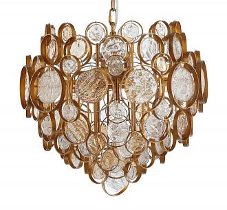 Светильник подвесной 46 см, Crystal Lux DESEO SP6 D460 GOLD Золото матовое