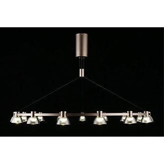 Подвесная люстра 110*90-140 см 75W, 4000K, Aployt Rezeda APL.788.03.15, серый