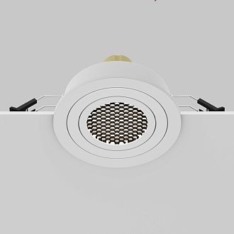 Встраиваемый светильник *9,2*-2,5 см, 1*GU10*10W, Maytoni Technical Atom DL023-2-01W-1(N), Белый