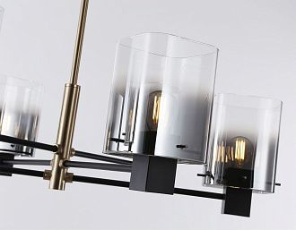 Подвесная люстра **69- см, 6*E14*40W, K, Ambrella Light High Light LH57041, черный, темная латунь