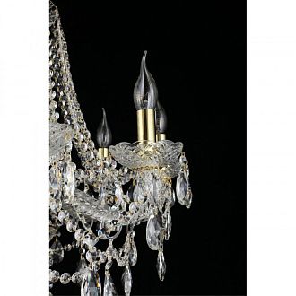 Подвесная люстра 63*80-120 см, 8*E14, 40W, Aployt Koletta APL.755.13.08, золотой