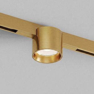 Светильник на шине 16*7*6,7 см, *LED*8W, 3000K, Denkirs SHINE PRIME SPOT 3000К | ШАЙН ПРАЙМ СПОТ 3000К DK4763-SB, сатинированная латунь