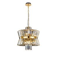 Подвесная люстра 54*54-150 см, 12*E14, 40W, Aployt Virzhiniya APL.781.13.12, золотой