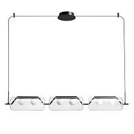 Светильник подвесной 12*108*12 см, 1 LED*18W, 4000 К, Arte Lamp Geneva A2341SP-6BK, Черный