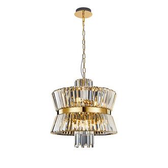 Подвесная люстра 54*54-150 см, 12*E14, 40W, Aployt Virzhiniya APL.781.13.12, золотой