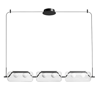 Светильник подвесной 12*108*12 см, 1 LED*18W, 4000 К, Arte Lamp Geneva A2341SP-6BK, Черный