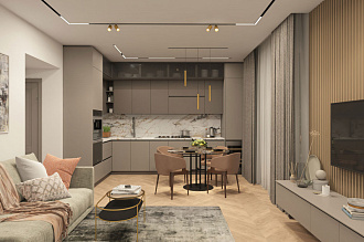 Светильник на шине 41 см, 18W, 3000-6000К Denkirs DK8004-BK черный