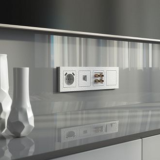 W1285001 Акустическая розетка, hammer белый Werkel, 4690389163104