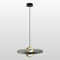 Подвесной светильник 35*35 см, 1*led*6W 3000K Lussole Ketchikan LSP-7198 черный