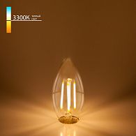 Филаментная светодиодная лампа "Свеча" C35 7W 3300K E14 (C35 прозрачный) BLE1411 Elektrostandard