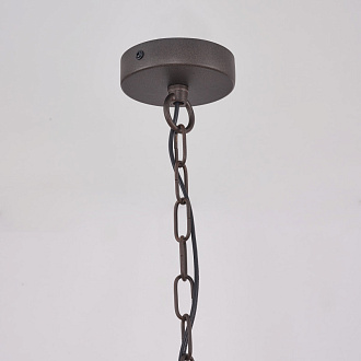Подвесная люстра Favourite Ferrous 4007-2P, L400*W160*H545/1545, каркас двух цветов - коричневого цвета с внешней стороны и цвета золота с внутренней, декоративные элементы в виде колец