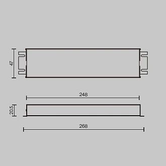 Источник напряжения 24V PSL019-150W-TRIAC-IP67 Maytoni Lighting control  734003