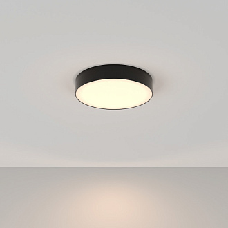 Накладной светильник 30*30*6 см, LED, 36W, 3000К, Maytoni Technical Zon C032CL-36W3K-RD-B черный