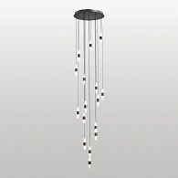 Люстра подвесная *41*100-200 см, 32*led*2W, 4000K, Lussole Hopkins LSP-7401, черный
