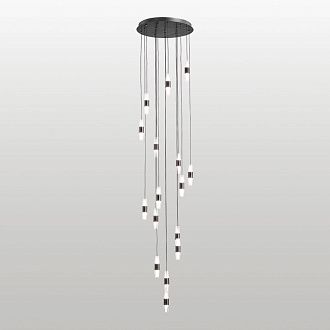 Люстра подвесная *41*100-200 см, 32*led*2W, 4000K, Lussole Hopkins LSP-7401, черный