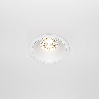 СВетильник 9 см, 15W, 3000K, Maytoni Downlight Alfa LED DL043-01-15W3K-RD-W, белый