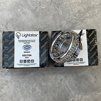 Встраиваемый светильник 7,5/6 см, GU5,3, IP20 Lightstar 031704 Monile хром
