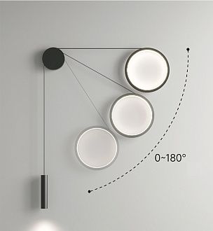 Настенный светодиодный светильник Inodesign Hook Right 44.9052