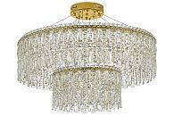 Люстра подвесная ** см, Led лента*LED*134W, 3000/6000K, Arti Lampadari Ovindoli Gold Ovindoli L 1.5.80+40.100 G, Золото