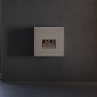 Накладка для розетки акустической 4-местной , S70, капучино Voltum VLS001514