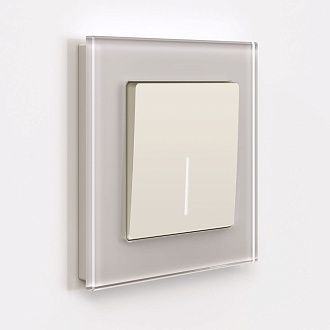 W1110162 Выключатель одноклавишный с подсветкой, айвори матовый Werkel, 4690389184574