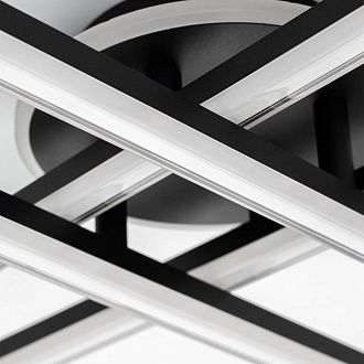 Люстра 120*120*11 см, 100W, 3000-6000K, 22 м2 Citilux Trent CL203641 черный