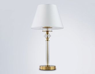 Настольная лампа с абажуром и хрусталем **50,5- см, 1*E27*60W, K, Ambrella Light High Light LH71027, латунь