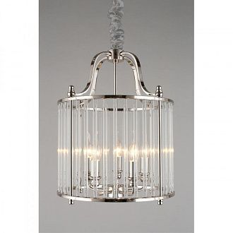 Подвесная люстра 41*75-150 см, 5*E14, 40W, Aployt JOANNA APL.726.06.05, хром