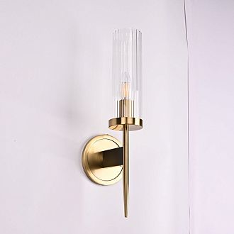 Бра Alouette 1 11*11*43 см, 1*E14*40W, ImperiumLoft BULRASH01, Латунь