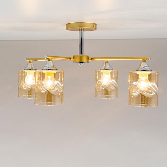 Люстра Citilux Клод CL137142 золото