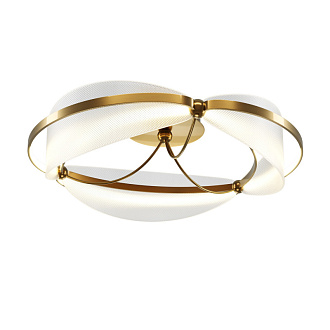 Накладная люстра 60*60*19 см, LED, 45W, 3000К, Maytoni Breeze MOD281CL-L45BS3K латунный