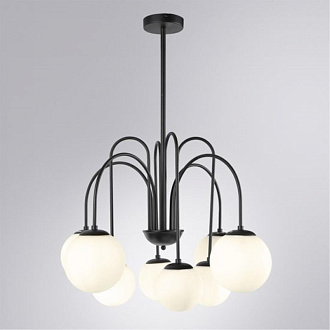 Люстра 75*63 см, 8*E14*40W  Arte Lamp Mebsuta A1675LM-8BK черный
