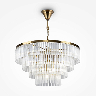 Люстра подвесная Maytoni Colonne MOD093PL-13BS, диаметр 59 см, латунь
