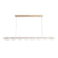 Линейный светильник 143*7*150 см, LED, 42W, 4000К, Favourite Ori 4248-8P латунный