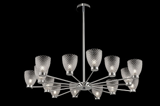 Подвесная люстра Maytoni Ralar MOD068PL-14CH, диаметр 99 см, хром