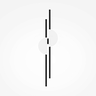 Бра 6*7 см, LED 2 23W, 4000К, Черный Maytoni Skyline MOD179WL-L22W4K1