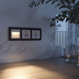 W1154601 Встраиваемая LED подсветка три режима с датчиком движения , белый Werkel, 4690389192012