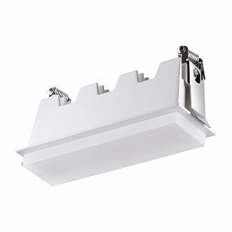 Встраиваемый светильник 15 см, 10W, 4000К Novotech Hielo 358240, белый, вр 13,8*3,5 см