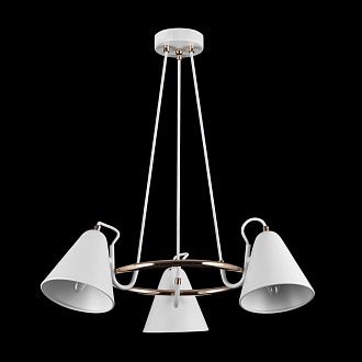 Подвесной светильник *58*19,5-60 см, 3*E14*40W, Freya Falke Market FR8001PL-03WG, Белый с Золотом
