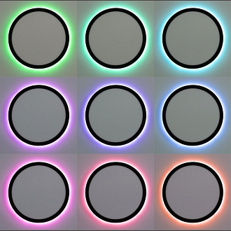 Светильник 30 см, 30W, 3000-5000K LED+RGB Citilux CL738241EL Бейсик Лайн Черный
