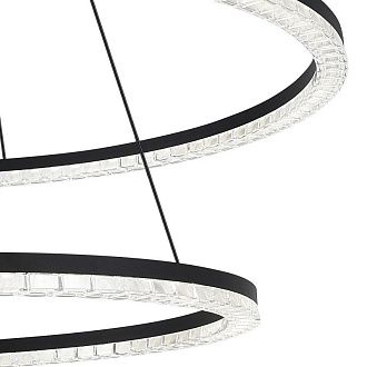 Каскадная люстра *85*-150 см, 2*LED, 96W, 4000K, ST-Luce Euclidics SL1018.403.02, черный