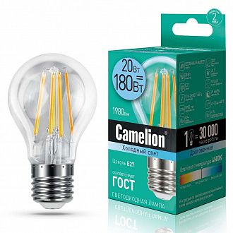 Лампа LED Camelion LED20-A60-FL/845/E27
