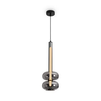Подвесной светильник 17,5*17,5*258 см, LED, 8W, 3000К, Freya Swim FR6187PL-L9SM1 черный