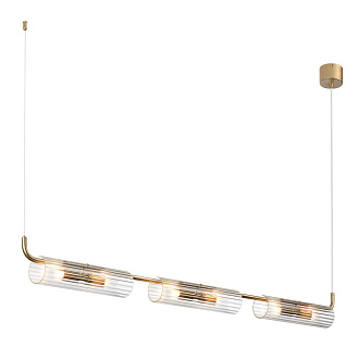 Подвесной светильник 7*115*120 см, 6*G9 Lumion TORONTO 6560/6 золотой, прозрачный