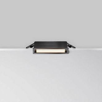 Встраиваемый светильник DL100-6W2.7-3-4K-B 11,8*2,9*-3,5 см, *LED*6W, 4000K, Maytoni technical Parete DL100-6W2.7-3-4K-B, Черный, вр 2,6*11,3 см