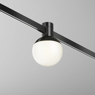 Трековый магнитный светодиодный светильник 8 см, 5W, 3000K, Maytoni Flarity Luna TR149-1-5W3K-B, черный