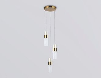 Подвесной светильник **42,5-120 см, 3*E14*40W, K, Ambrella Light High Light LH55112, латунь