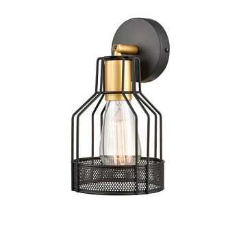 Бра 21*15*27 см, 1*E27 черный, золото Vele Luce Abbis VL6262W01