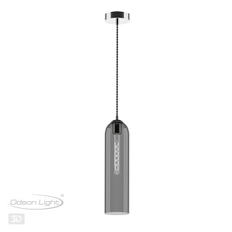 Подвес Odeon Light Vosti 4805/1, никель/дымчатый