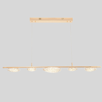 Светильник 130 см, 47W, 3000-6000K, Crystal Lux FELICIDAD SP47W LED, золото